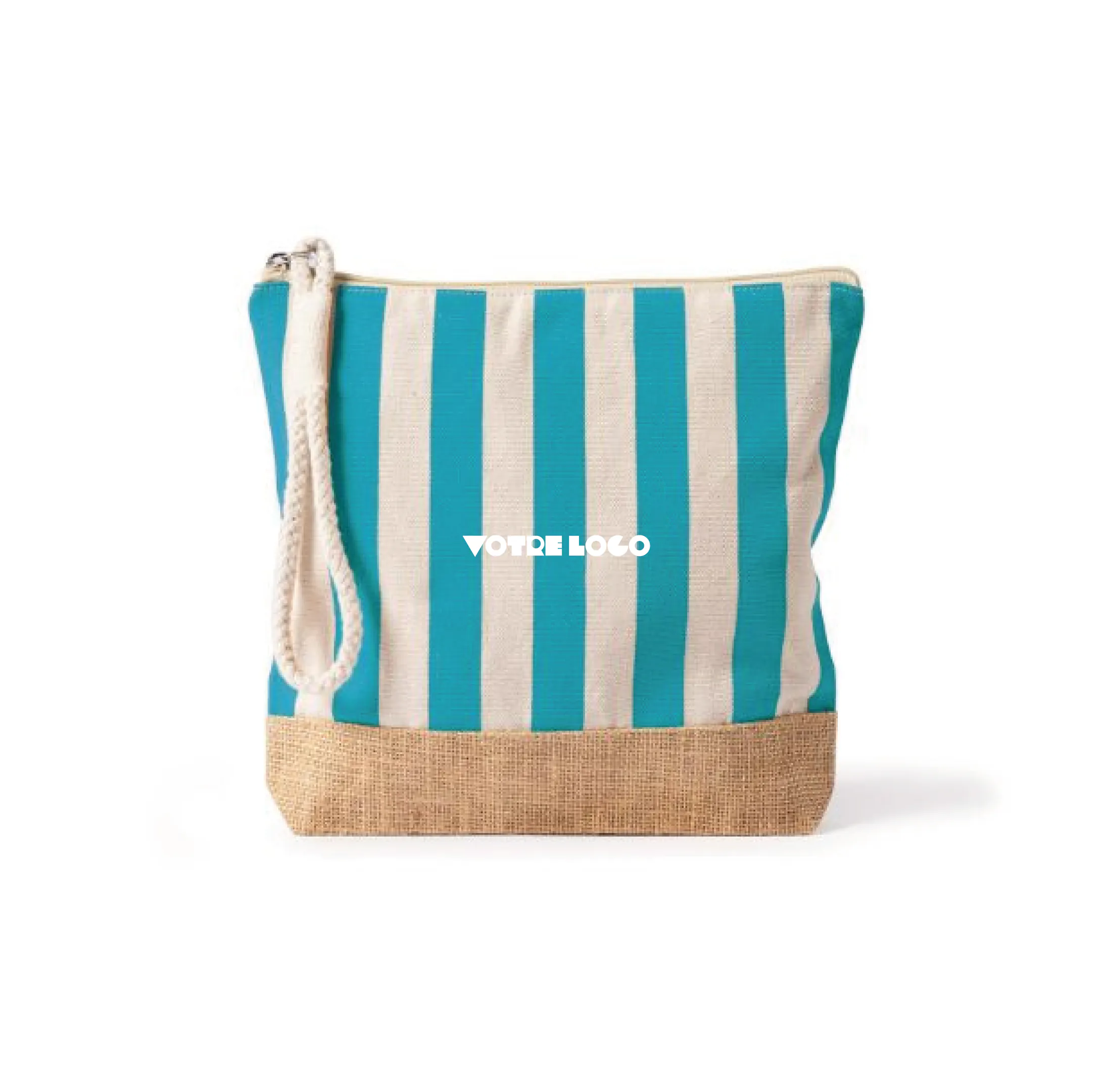 trousse-toilette-rayee-bleue-blanc-personnalisable Trousse de toilette 20 gr/m2 personnalisable