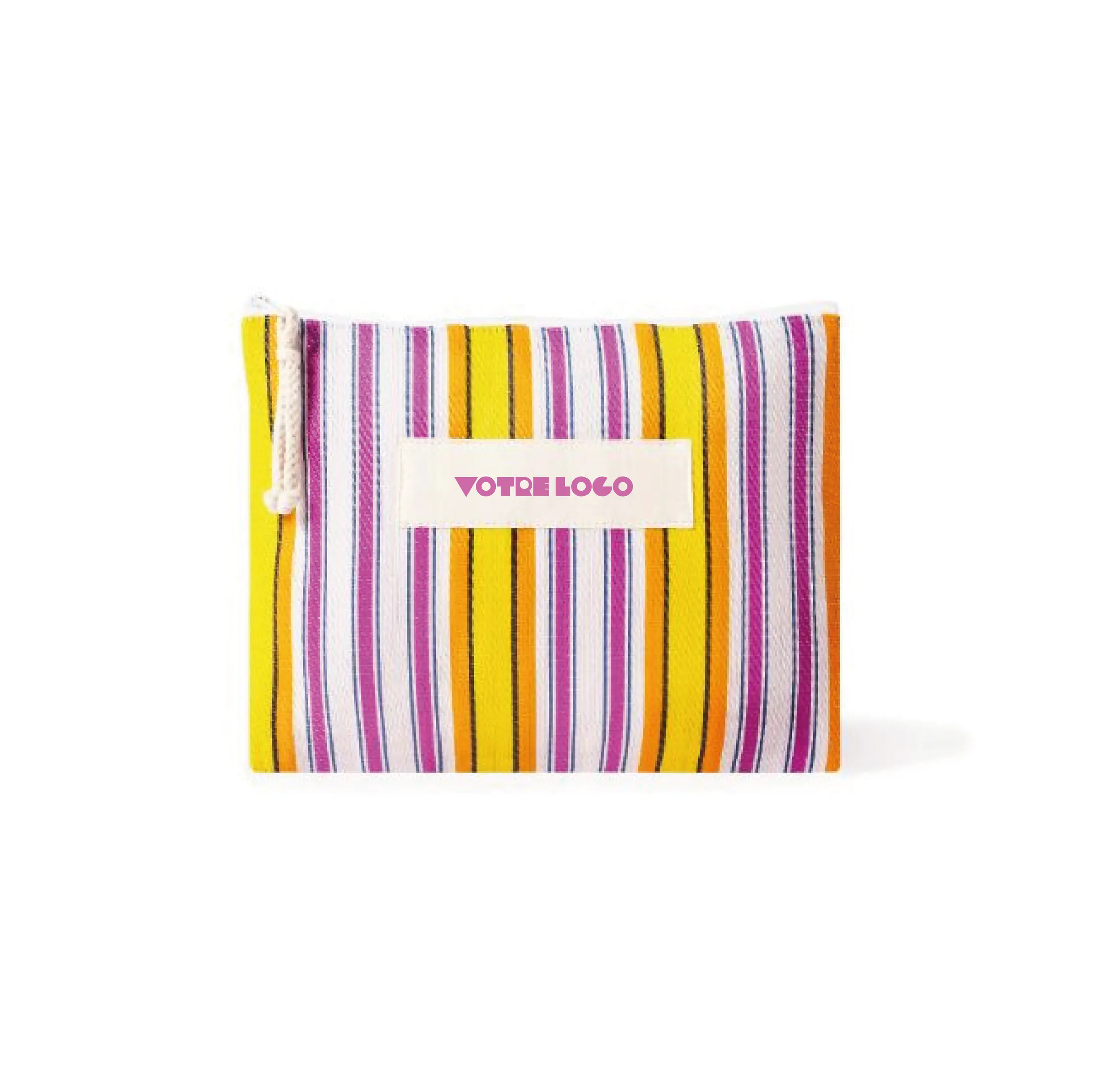 trousse-toilette-rose-personnalisable Trousse de toilette 200 gr/m2 personnalisable