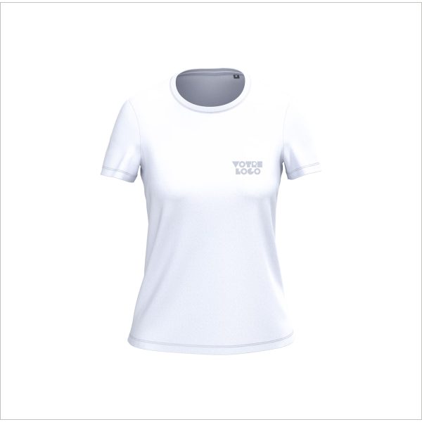 T-shirt Bio femme à manches courtes 185 g/m2 personnalisable