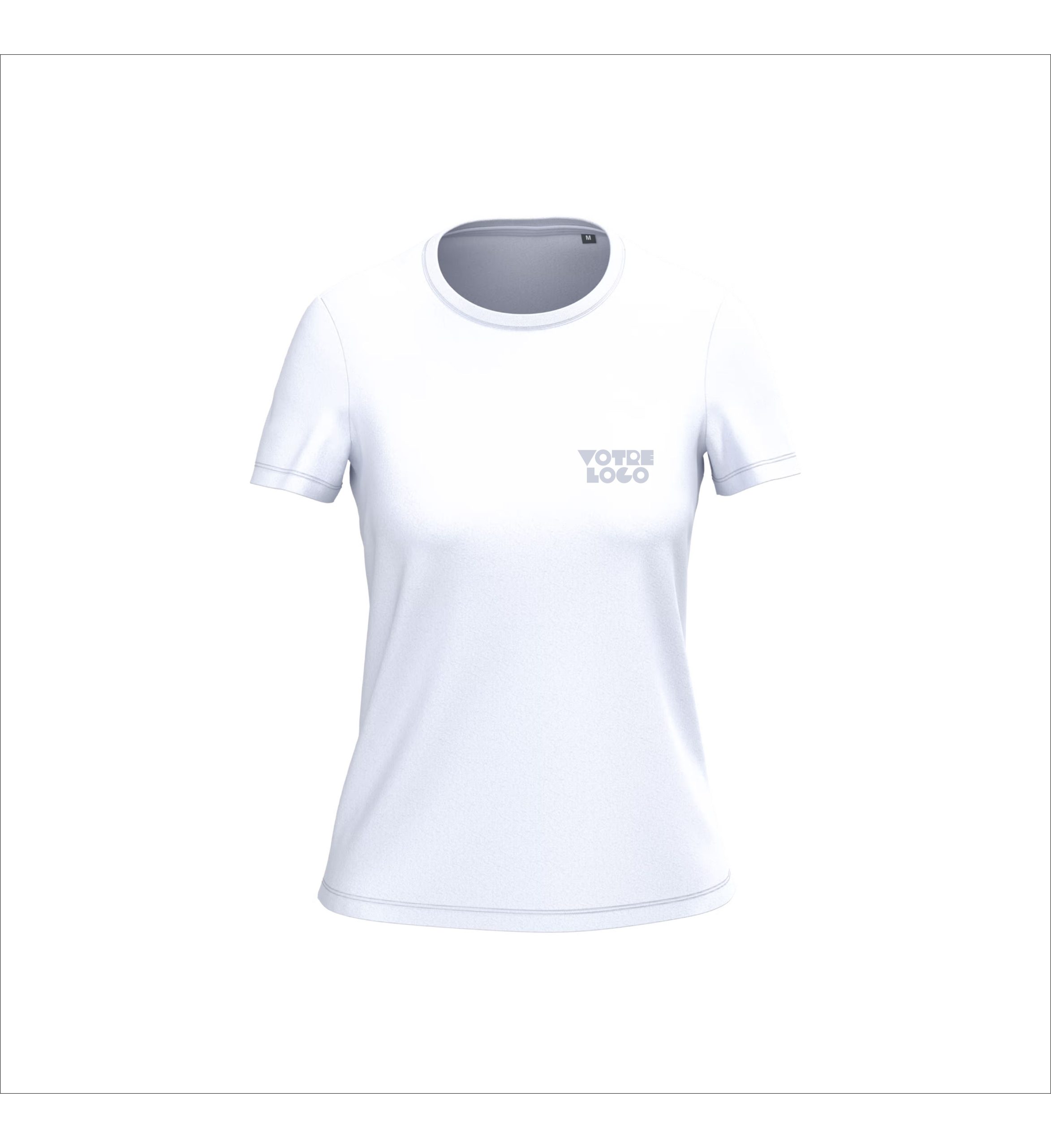 T-shirt Bio femme à manches courtes 185 g/m2 personnalisable