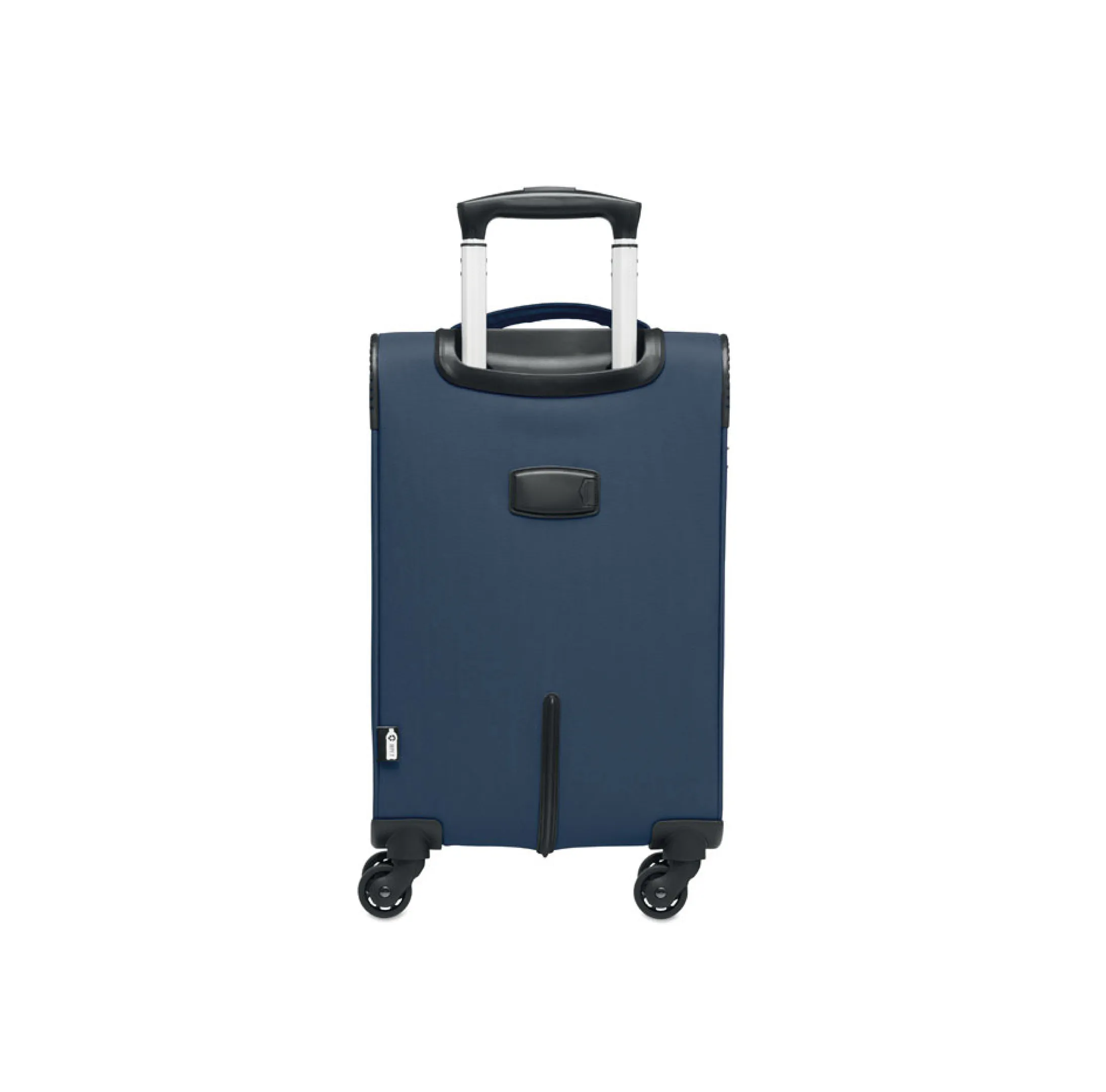 valise-cabine-bleue-personnalisable Valise cabine trolley en polyester RPET 600D personnalisable