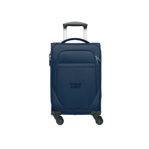 Valise cabine trolley en polyester RPET 600D personnalisable