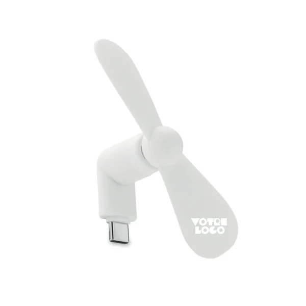 Ventilateur portable UBS-C pour smartphone en TPE personnalisable