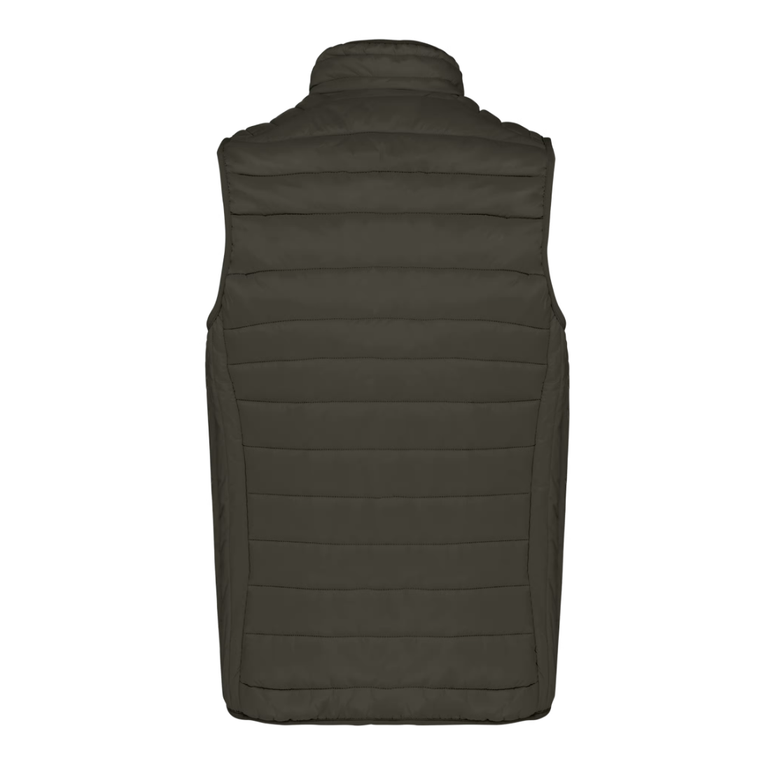 doudoune-légère-sans-manche-homme-personnalisable-dark-kaki-dos Doudoune sans manches légère homme personnalisable