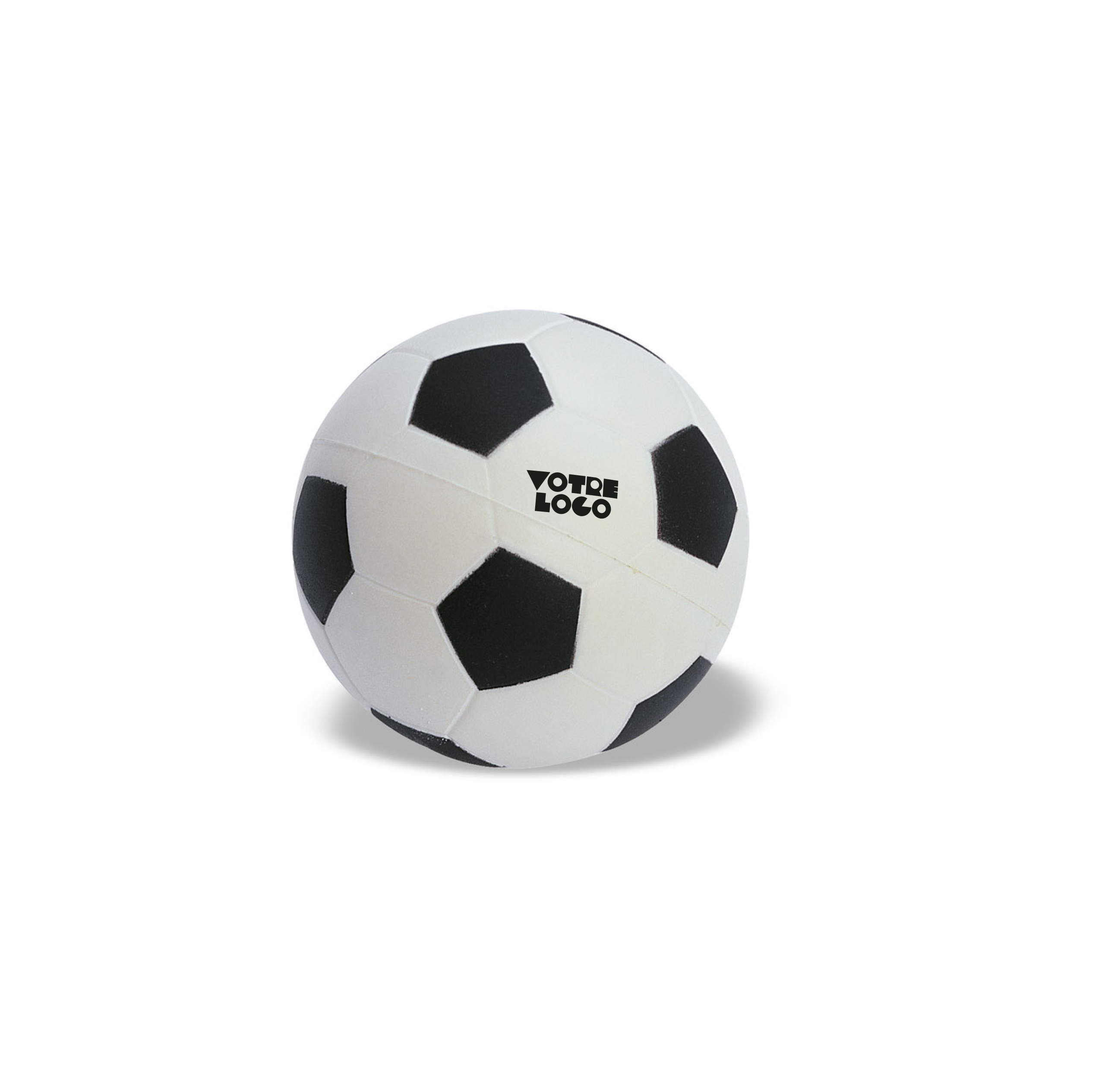 Balle anti-stress forme ballon de foot personnalisable