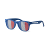 Lunettes personnalisables avec logo bleu blanc rouge