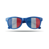 Lunettes personnalisables avec logo bleu blanc rouge