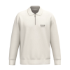 Sweat-col-polo-unisexe-ivoire-personnalisable Sweat col polo unisexe