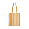 Tote bag rayé orange personnalisable