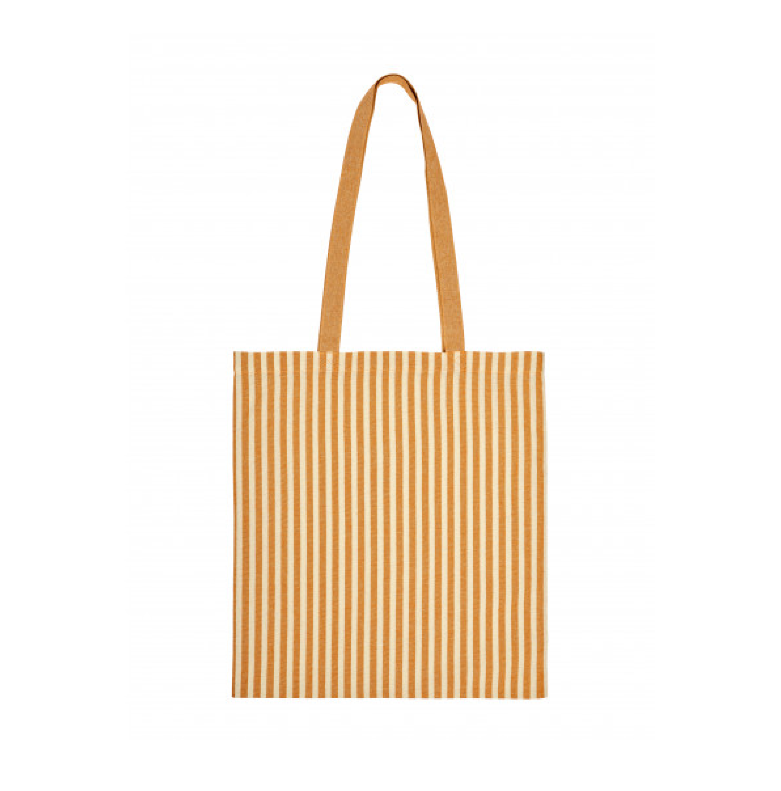 Tote bag rayé orange personnalisable