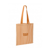 Tote bag rayé orange personnalisable