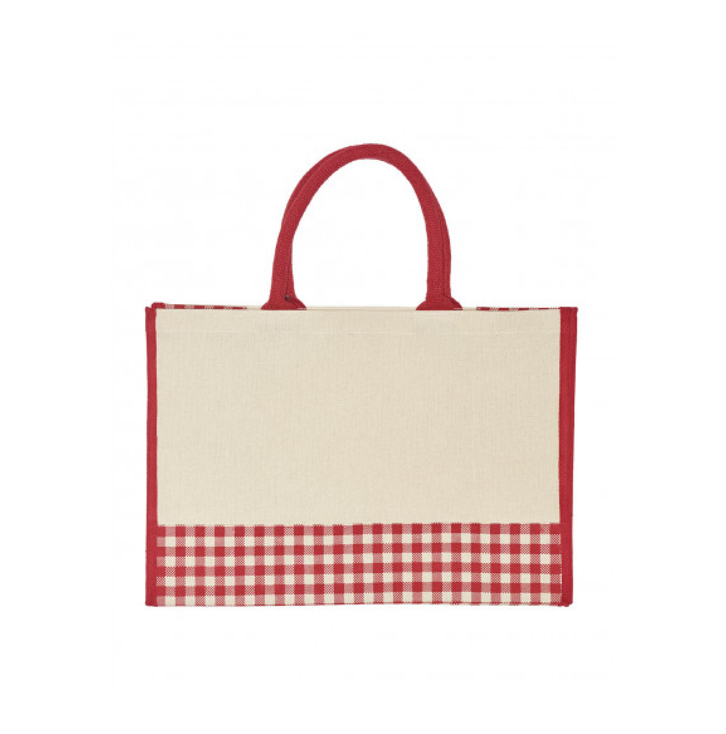 Tote-bags-carreaux-rouge-ecru-personnalisable Tote-bag-carreaux-rouge-écru-personnalisable