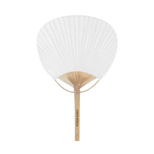 Éventail en bambou et papier personnalisable
