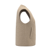 Veste-sans-manches-beige-sherpa-personnalisable Veste sans manches sherpa femme personnalisable