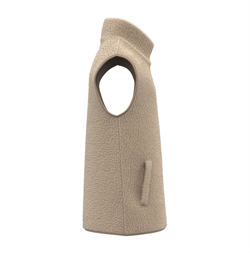 Veste-sans-manches-sherpa-beige-homme-personnalisable Veste sans manches sherpa homme